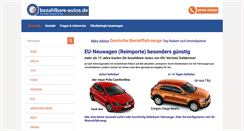 Desktop Screenshot of bezahlbare-autos.de