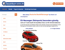 Tablet Screenshot of bezahlbare-autos.de